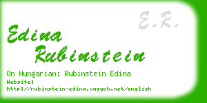 edina rubinstein business card